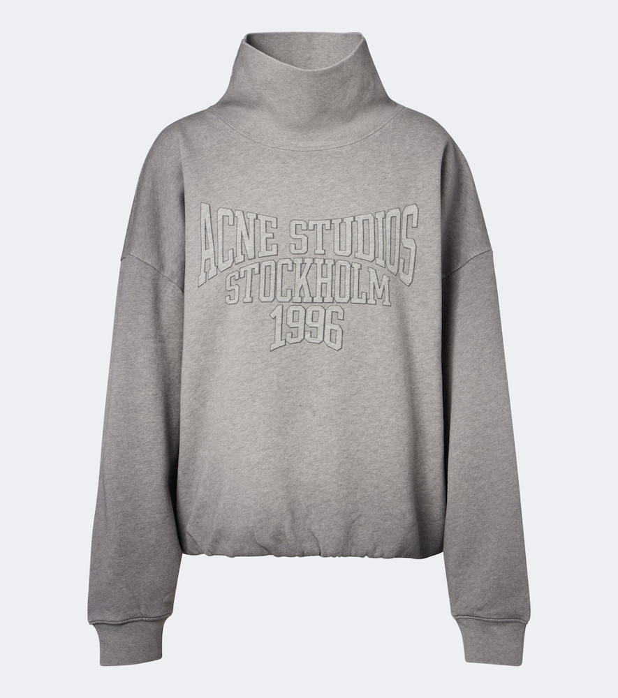 Felpa in cotone con logo