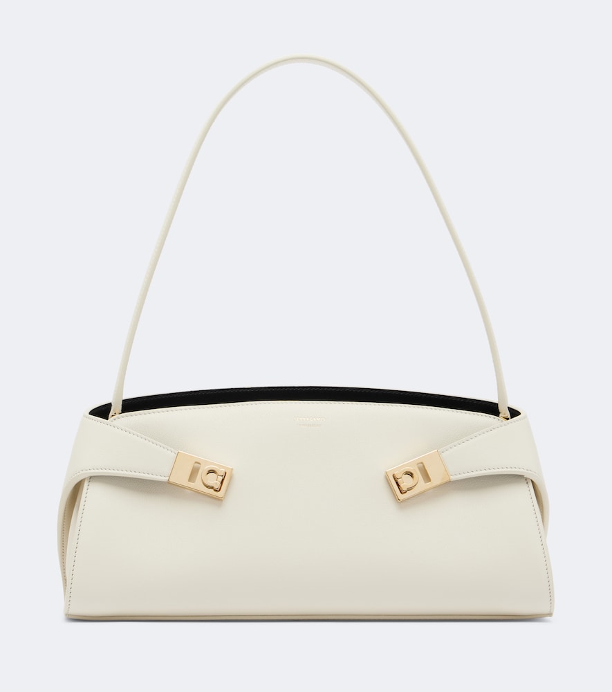 Schultertasche Hug Small aus Leder