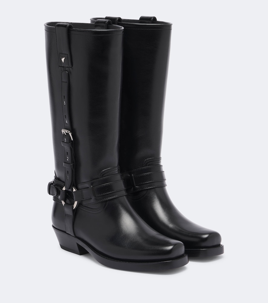 Fendi Stivaletti biker in pelle
