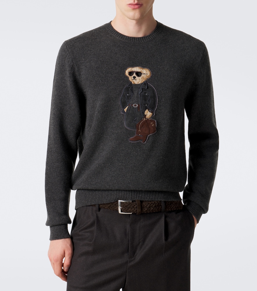 Purple Label Polo Bear Sweater