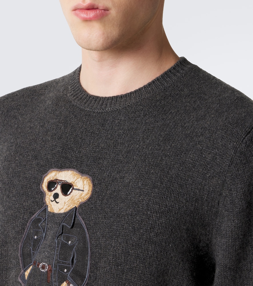 Purple Label Polo Bear Sweater