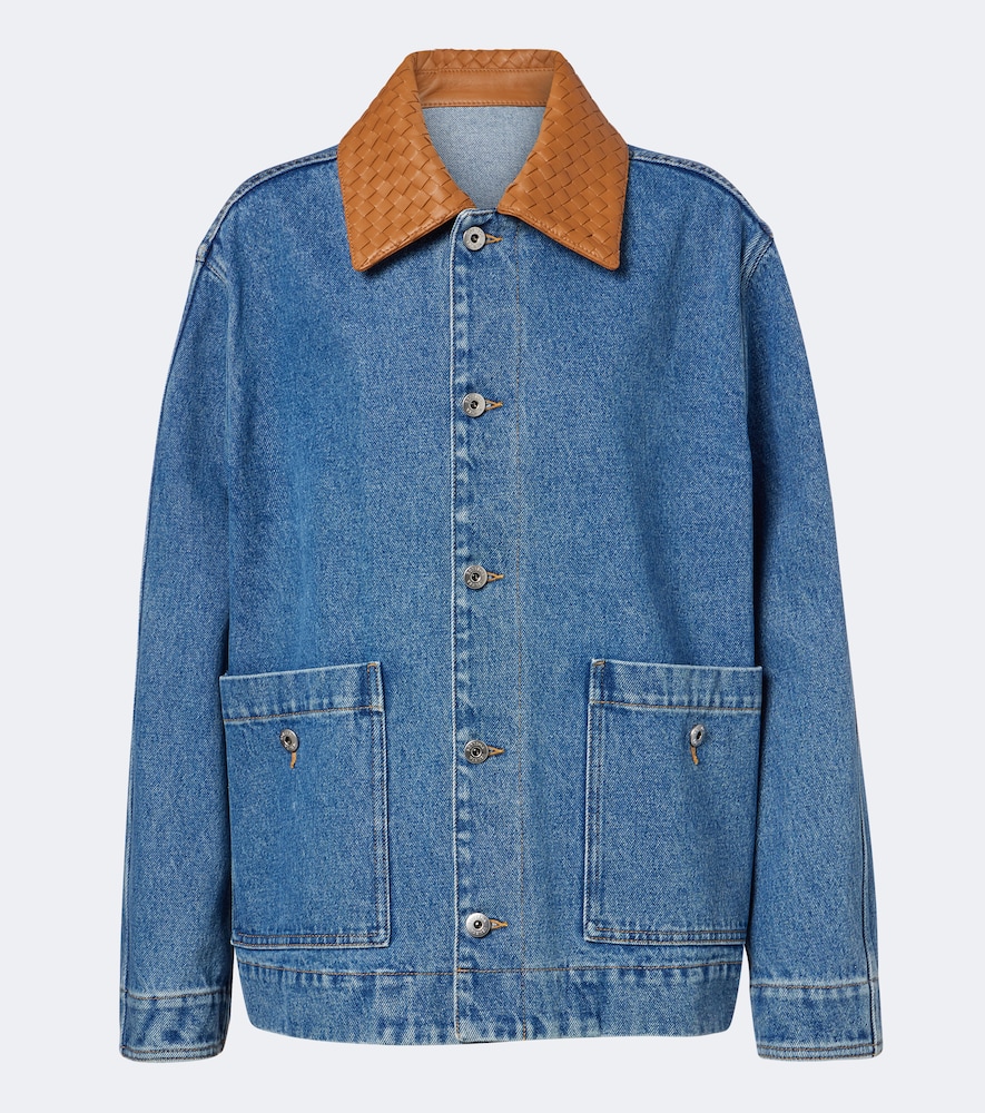 Oversize-Jeansjacke Intrecciato