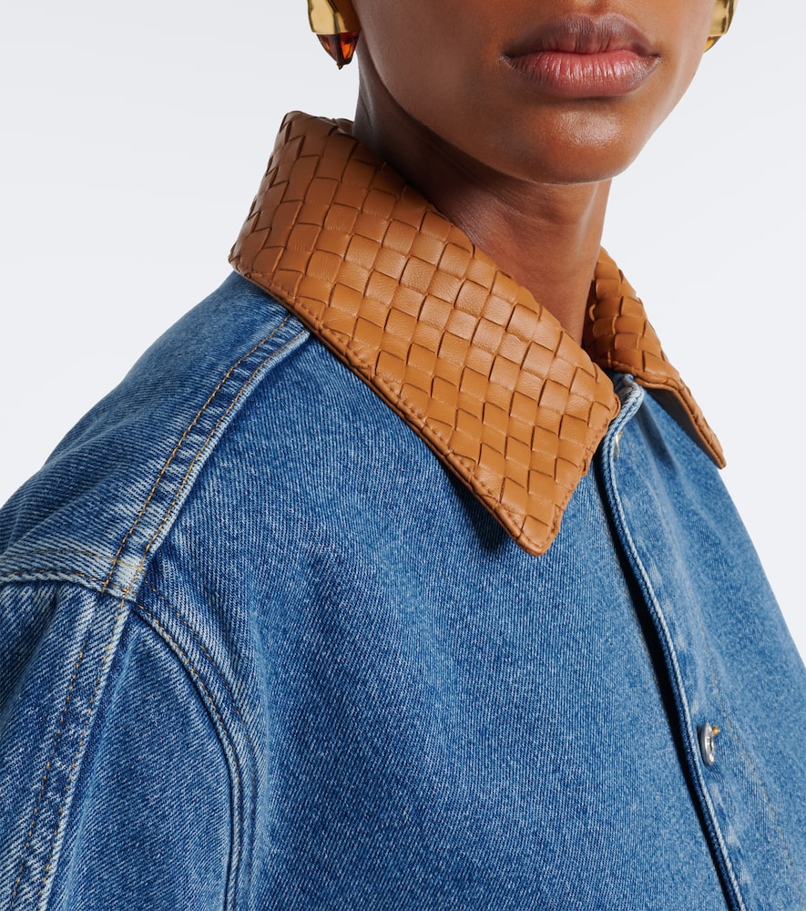 Intrecciato Oversized Denim Jacket