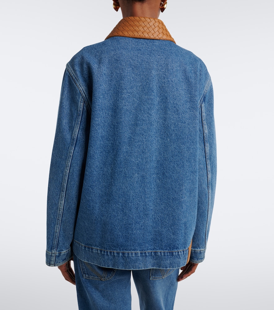 Intrecciato Oversized Denim Jacket