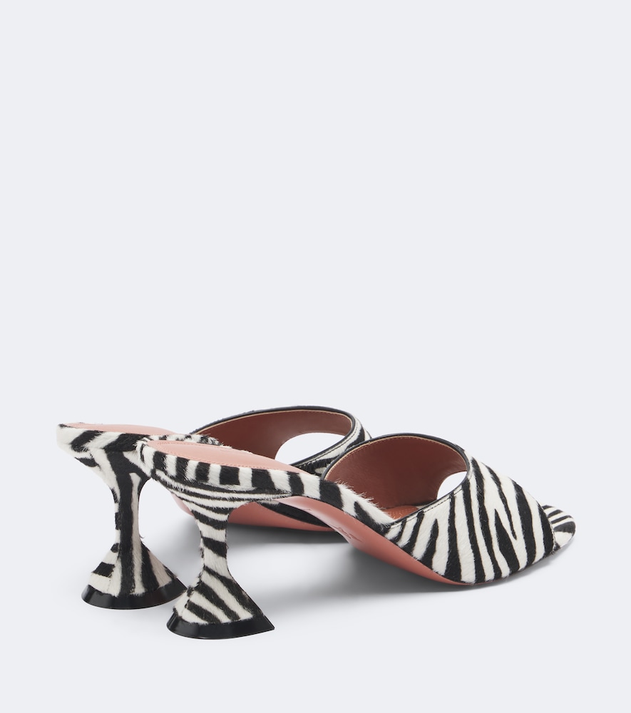 Lupita Zebra-Print Mules
