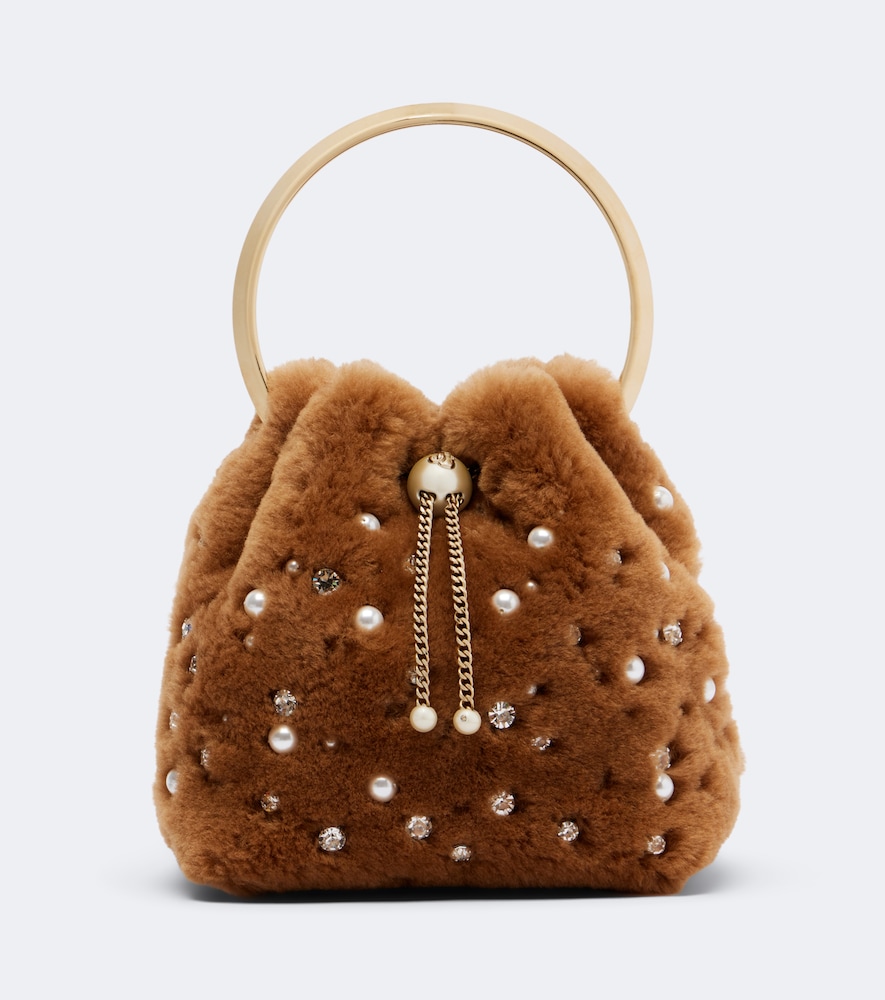 Bucket Bag Bon Bon Small aus Shearling
