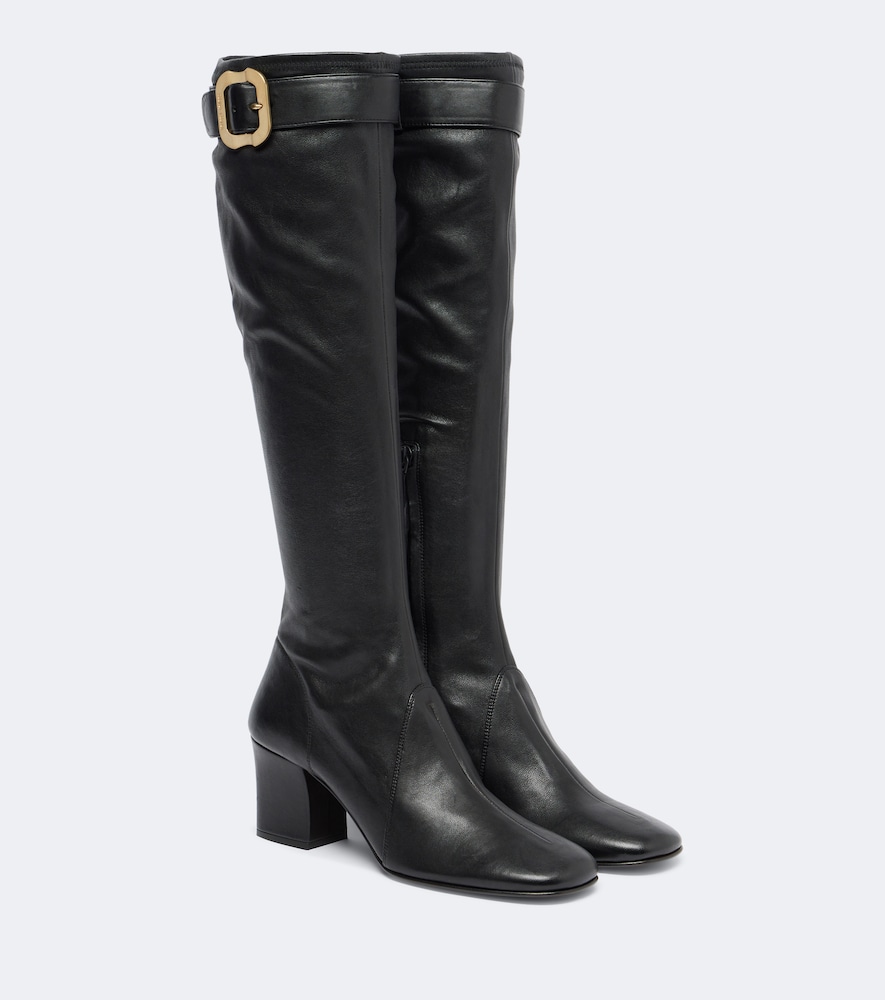 Kniehohe Stiefel aus Leder