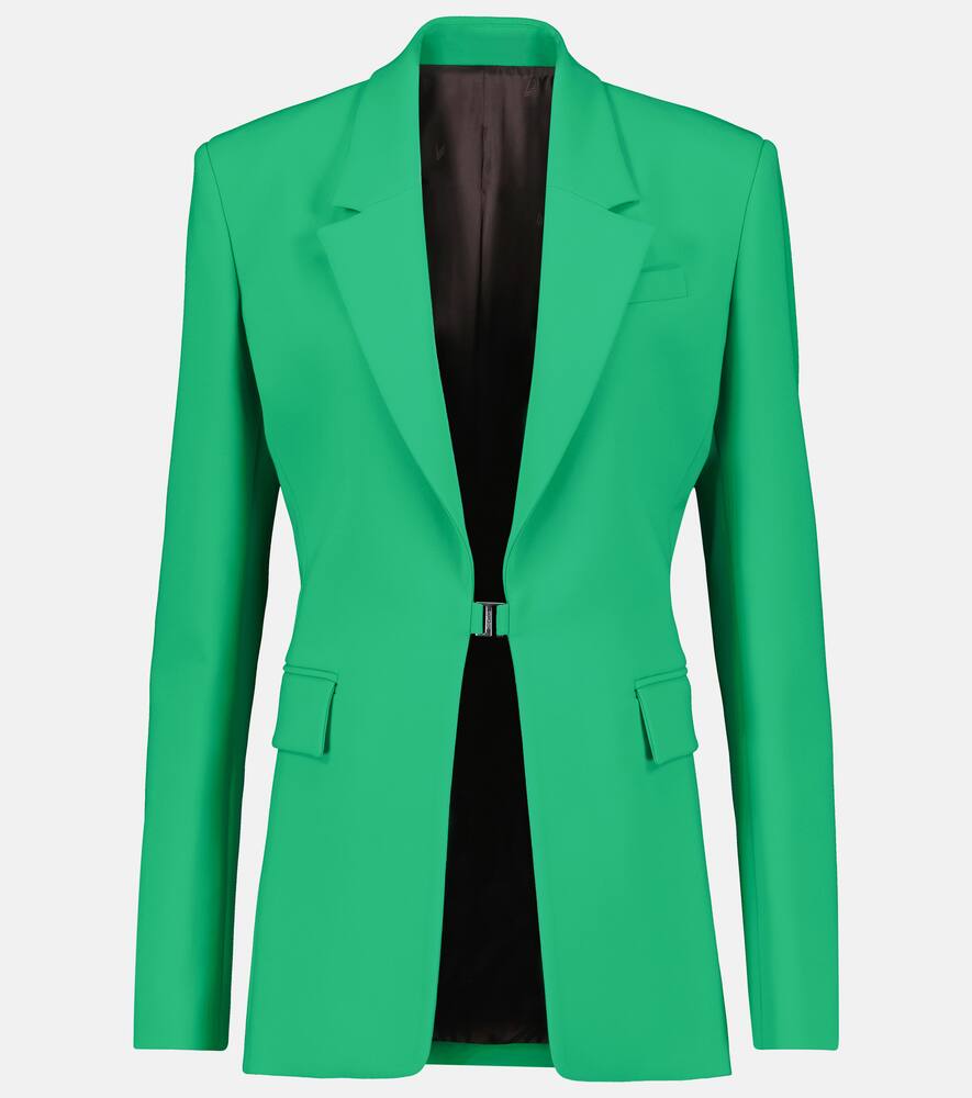 The Attico Bowie single-breasted crêpe blazer