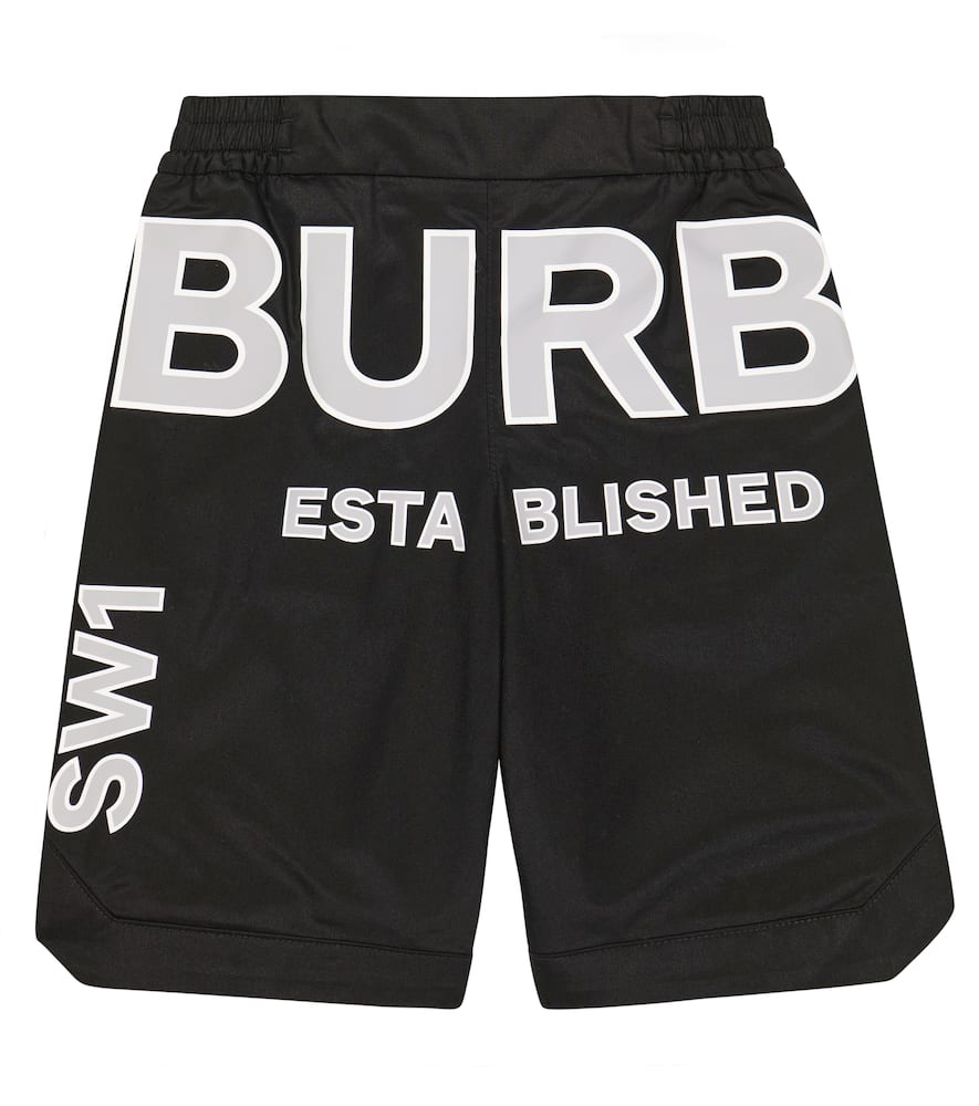Burberry Kids Horseferry checked cotton shorts