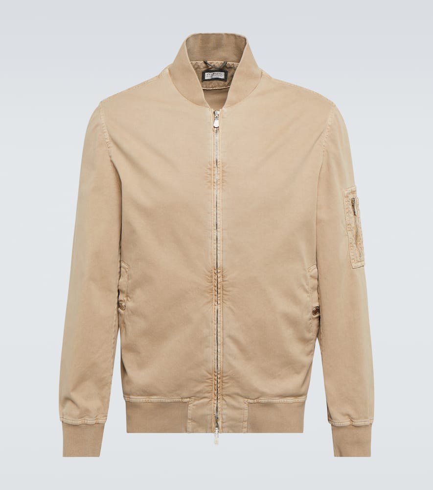 Brunello Cucinelli Cotton-blend bomber jacket