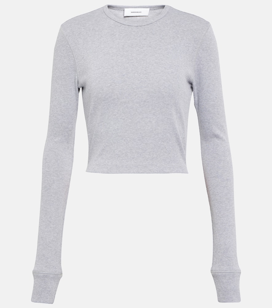 Wardrobe. NYC x Hailey Bieber cotton-blend top