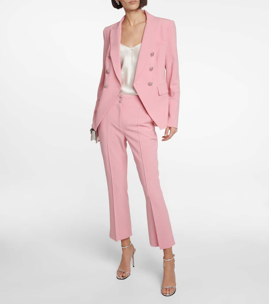 Shop Veronica Beard Kean High-rise Pants In Peony