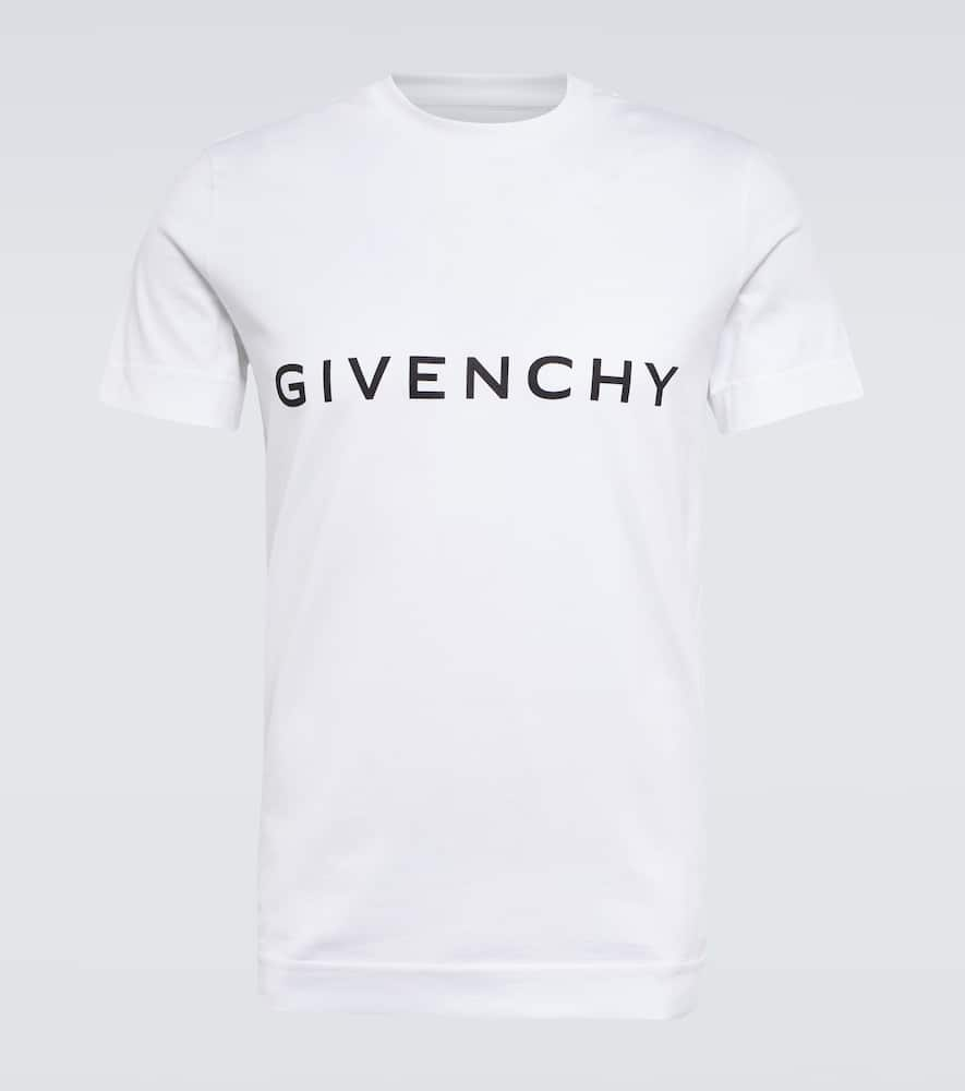 Givenchy Logo-print Cotton-jersey T-shirt In White