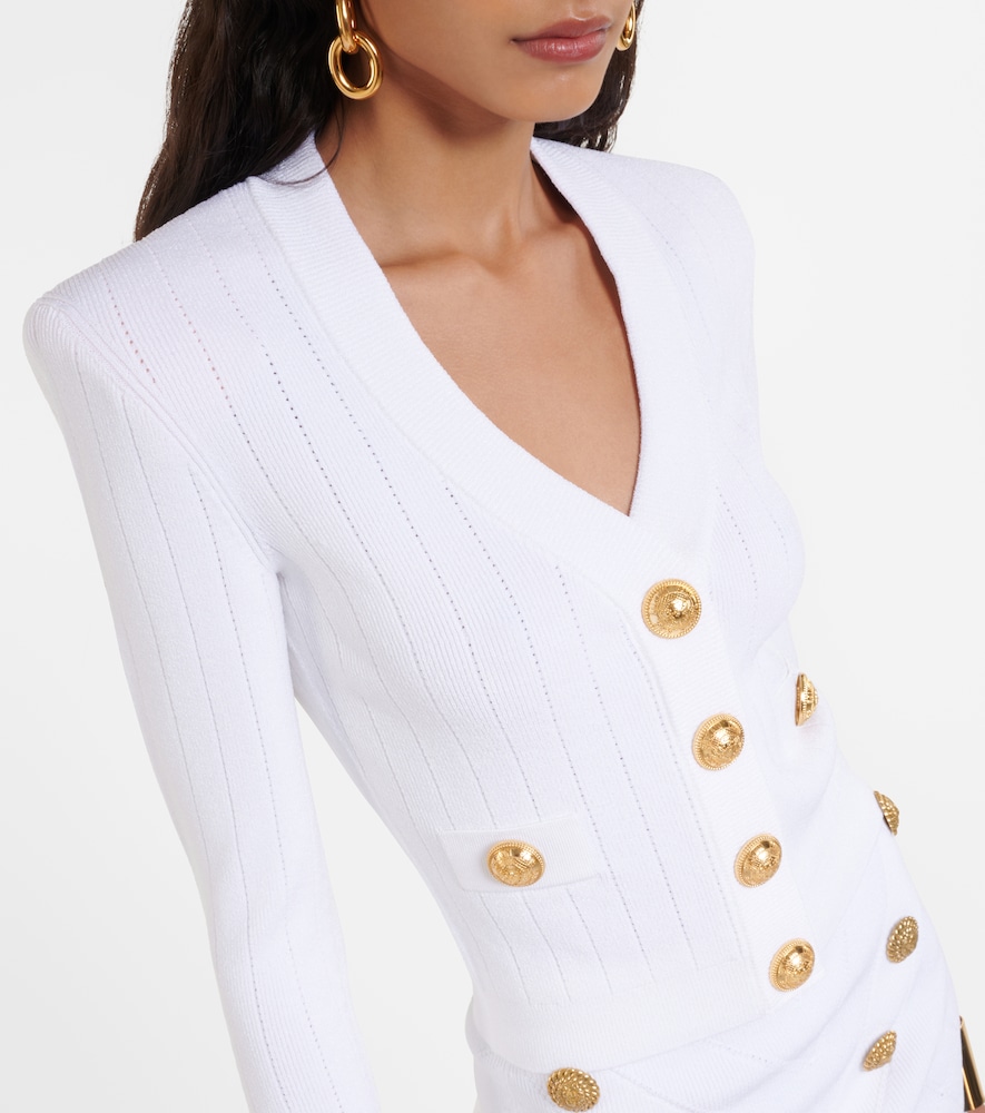  Balmain Balmain Ribbed-knit Cardigan 