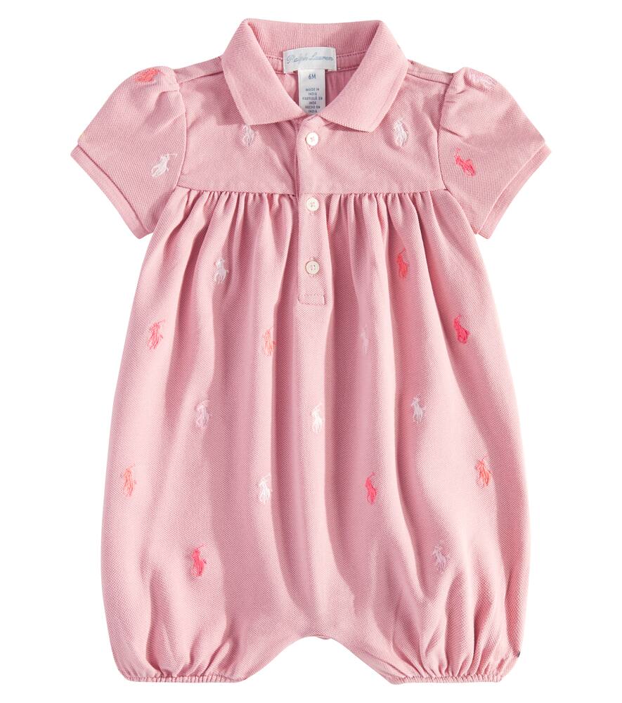 Polo Ralph Lauren Kids Baby cotton playsuit