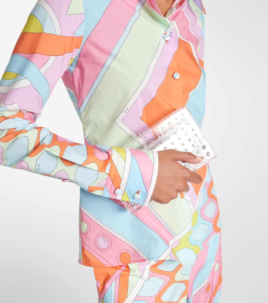 Pucci Vivara-print Cotton Shirt In Multicoloured