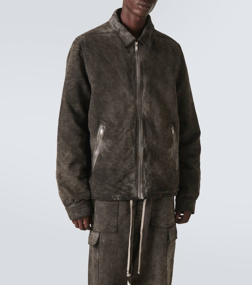 Rick Owens Drkshdw Cotton Blouson In Gray