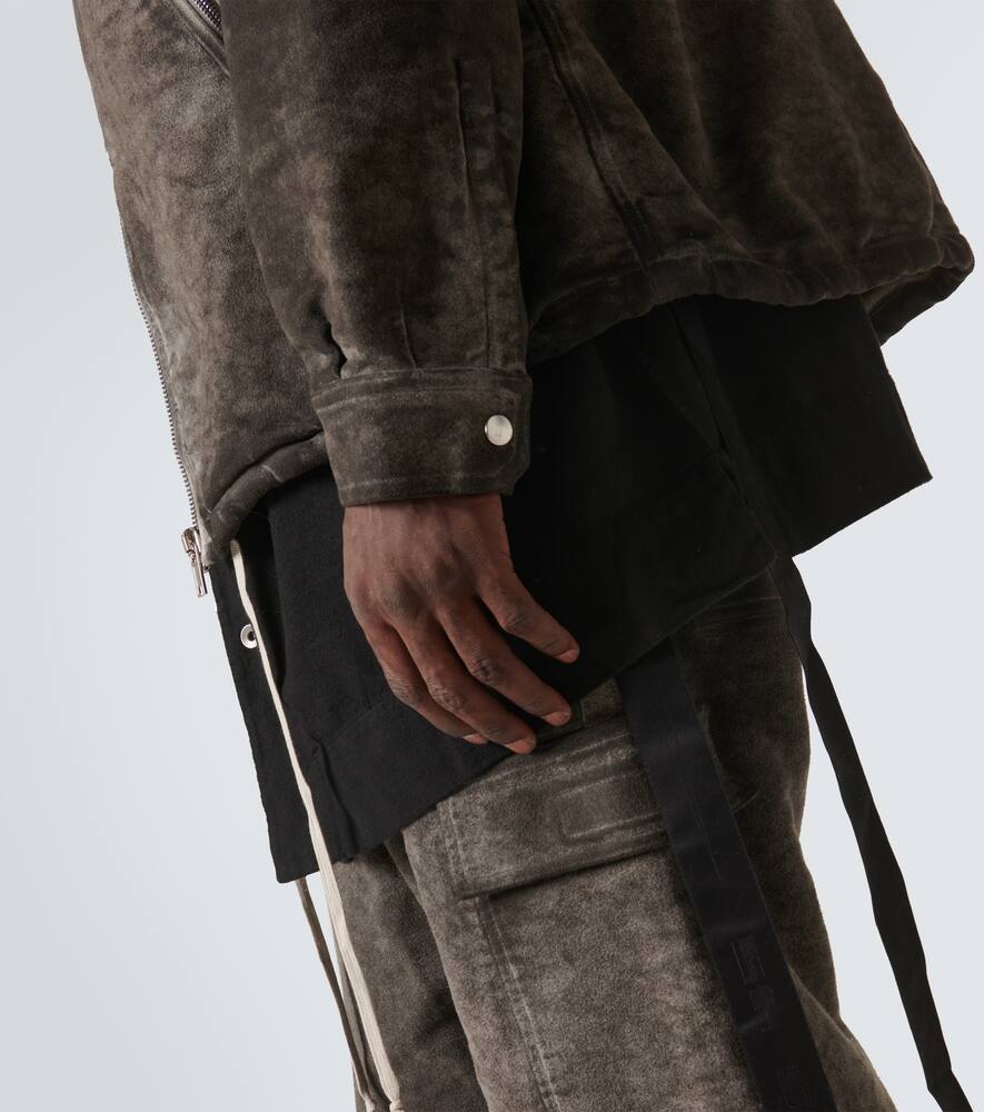 Rick Owens Drkshdw Cotton Blouson In Gray