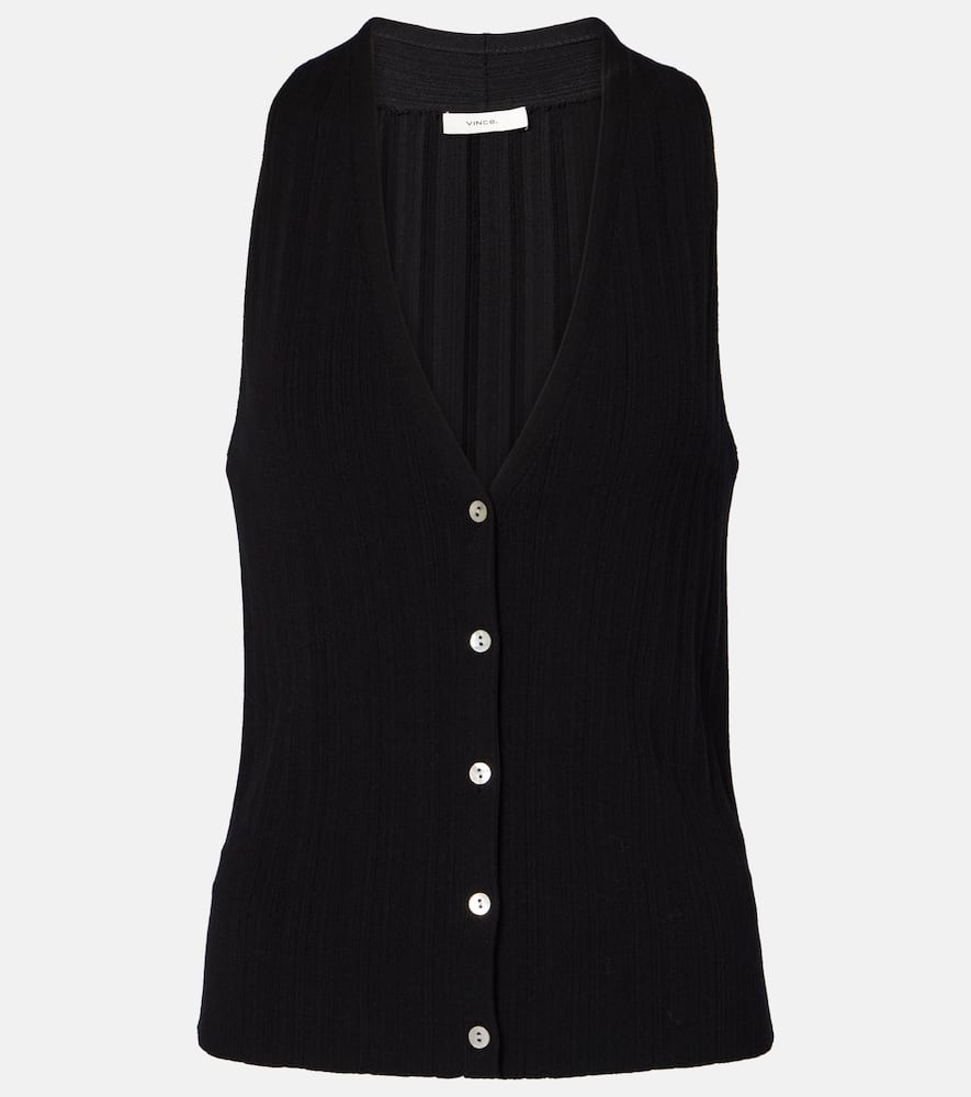 Vince Cotton-blend tank top