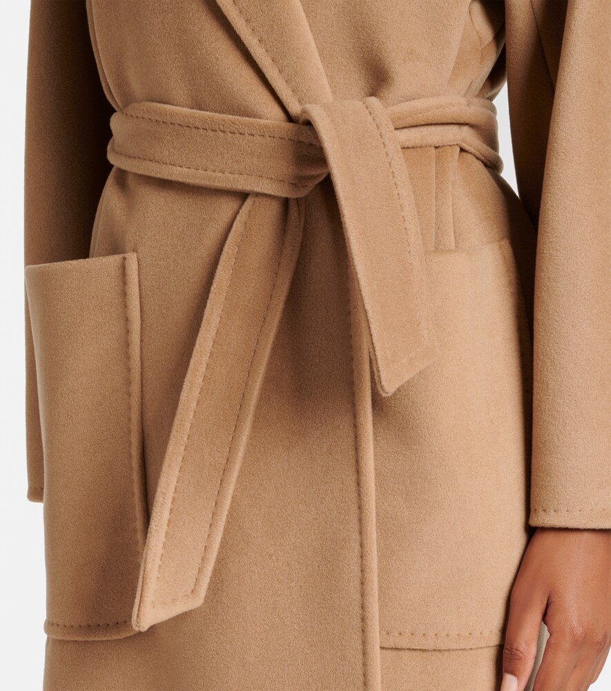 Max Mara Locri wool and cashmere wrap coat