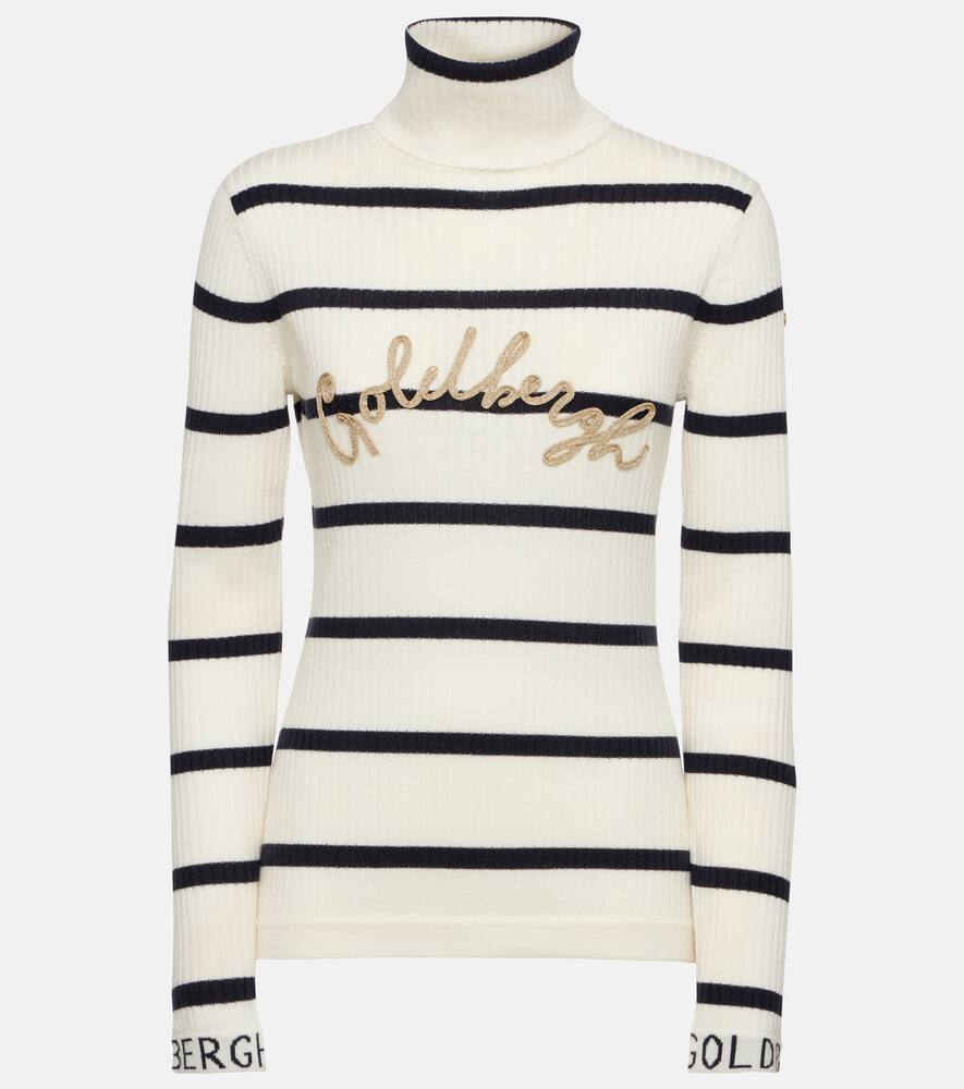Goldbergh Mimi striped logo sweater