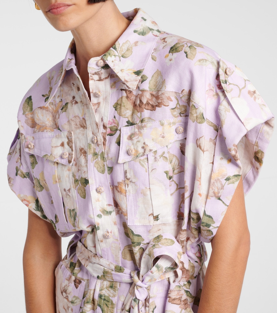  Zimmermann Zimmermann Playsuit Acacia Aus Leinen 
