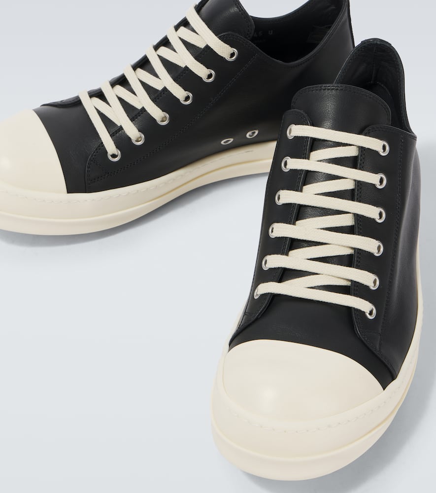 Rick Owens Lace-up Low-cut Casual Shoes In Black