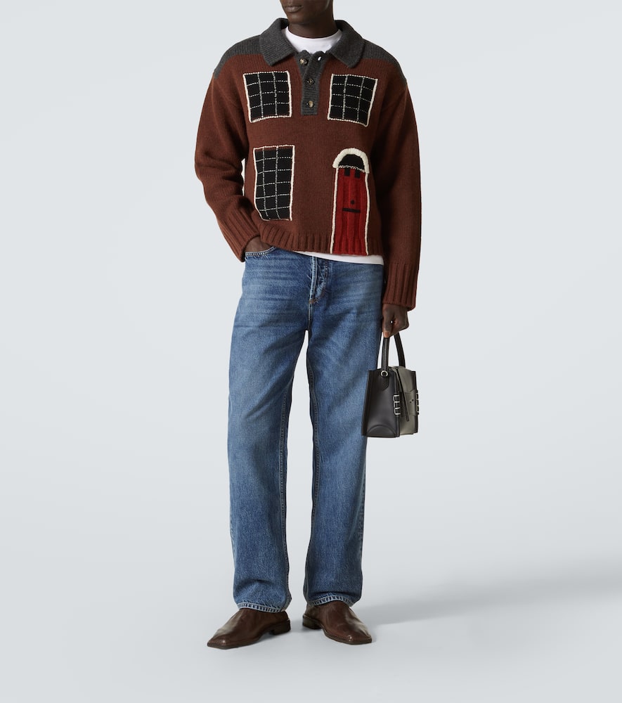 Jw Anderson Mid-rise Straight Jeans In Blue