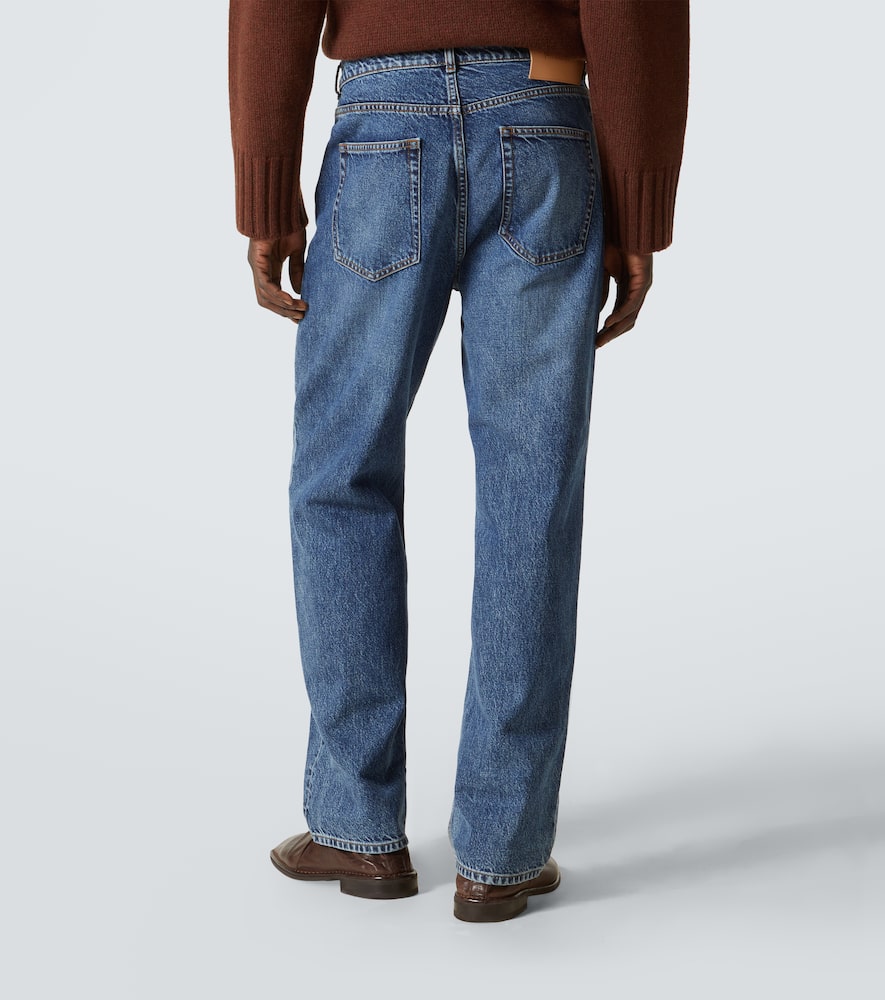 Jw Anderson Mid-rise Straight Jeans In Blue