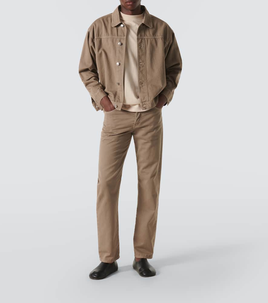 The Row Carlisle Mid-rise Slim Jeans In Beige