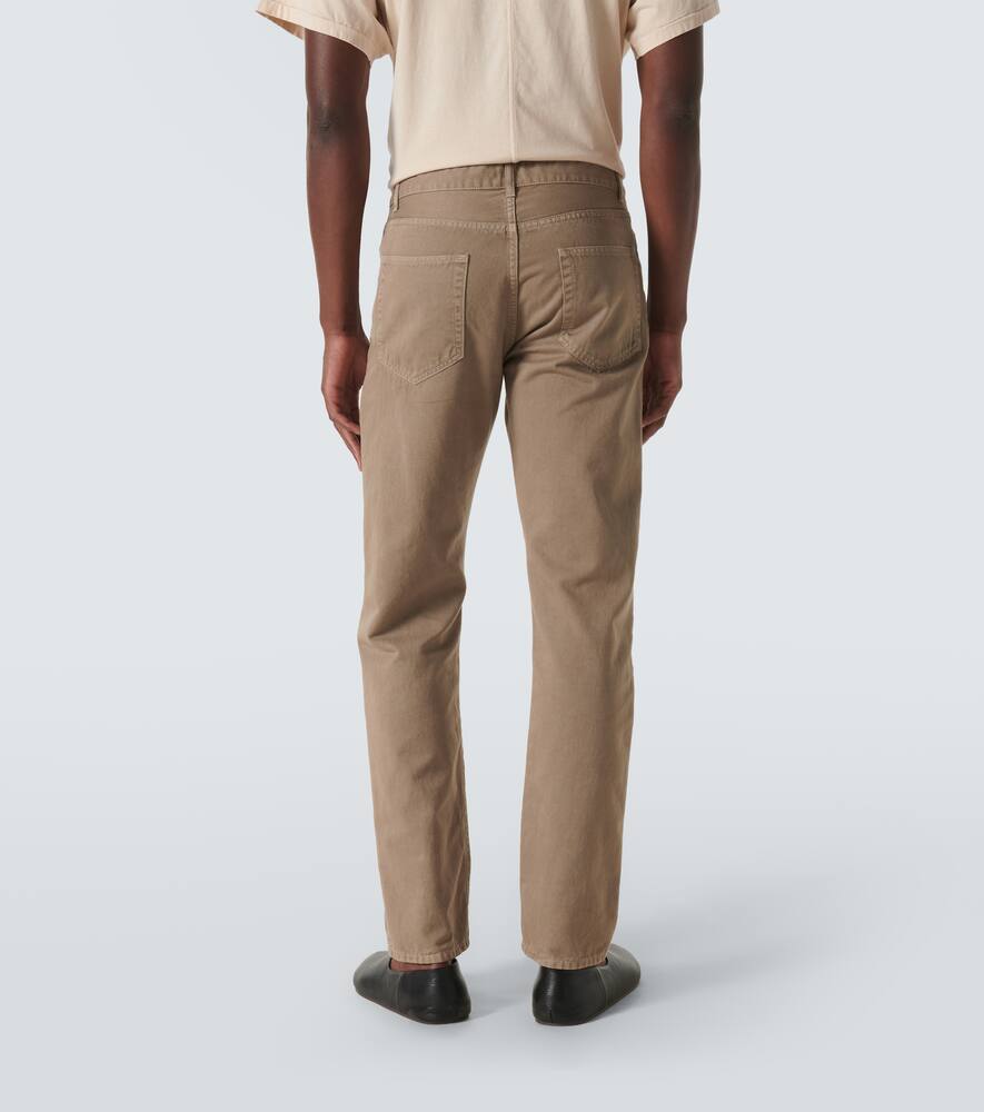 The Row Carlisle Mid-rise Slim Jeans In Beige