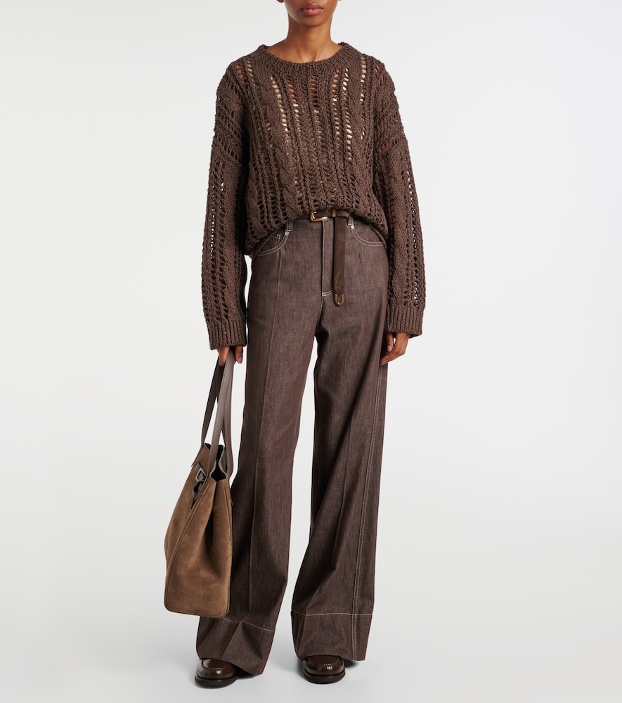 Brunello Cucinelli Mid-rise wide-leg jeans