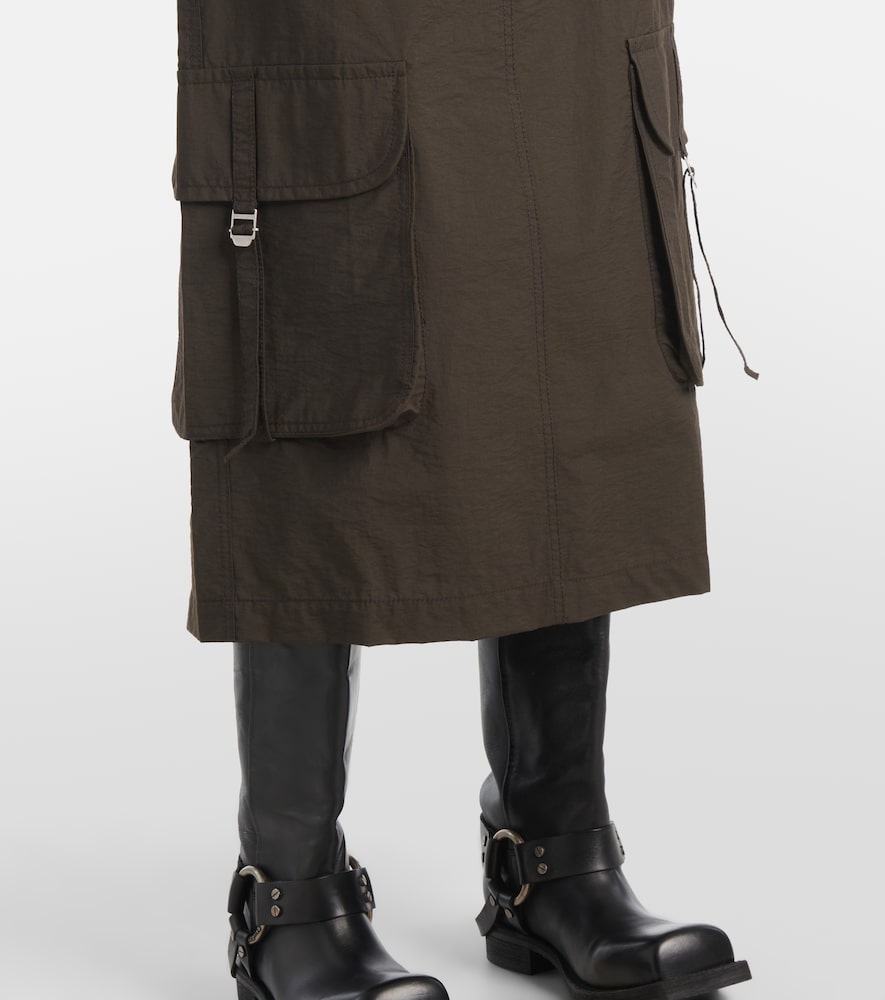 Logo Cotton-Blend Midi