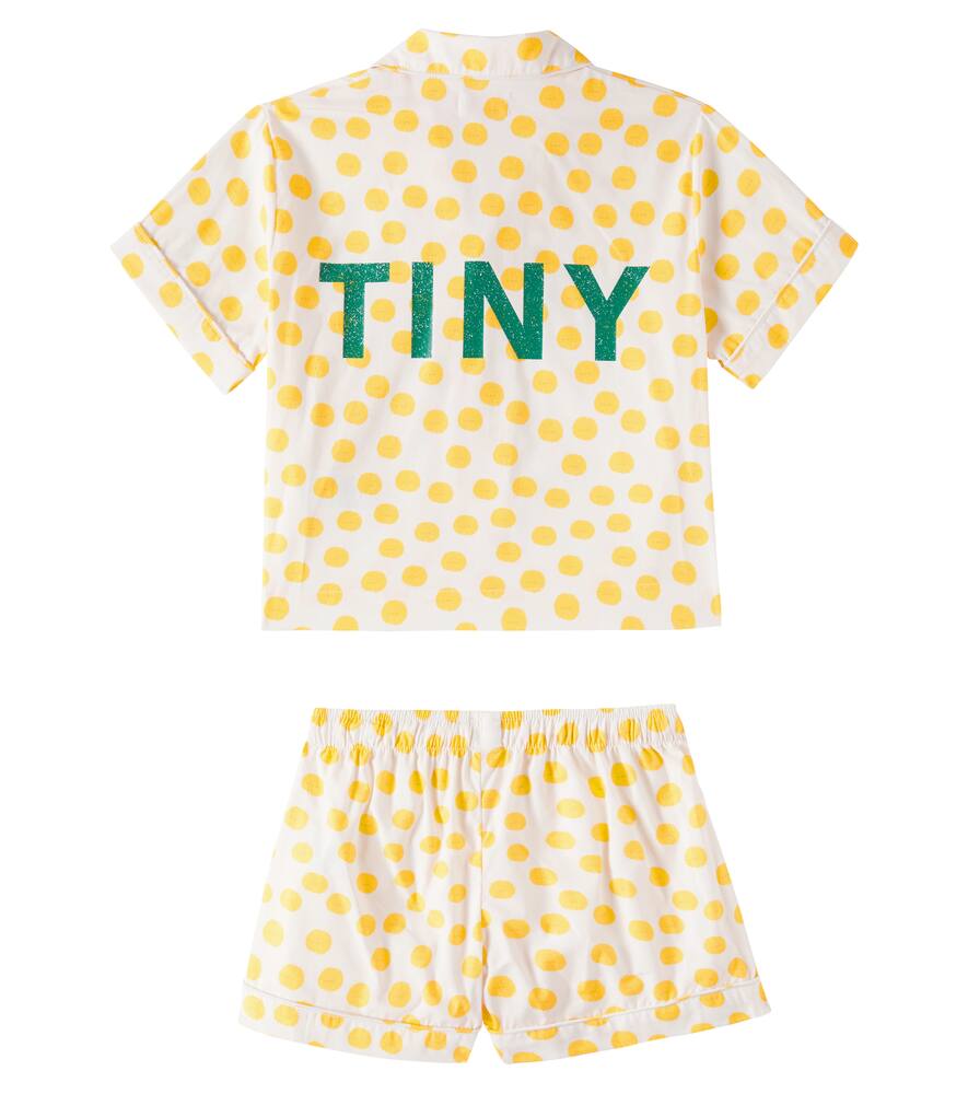Tinycottons Sun Printed Cotton Pajamas In White