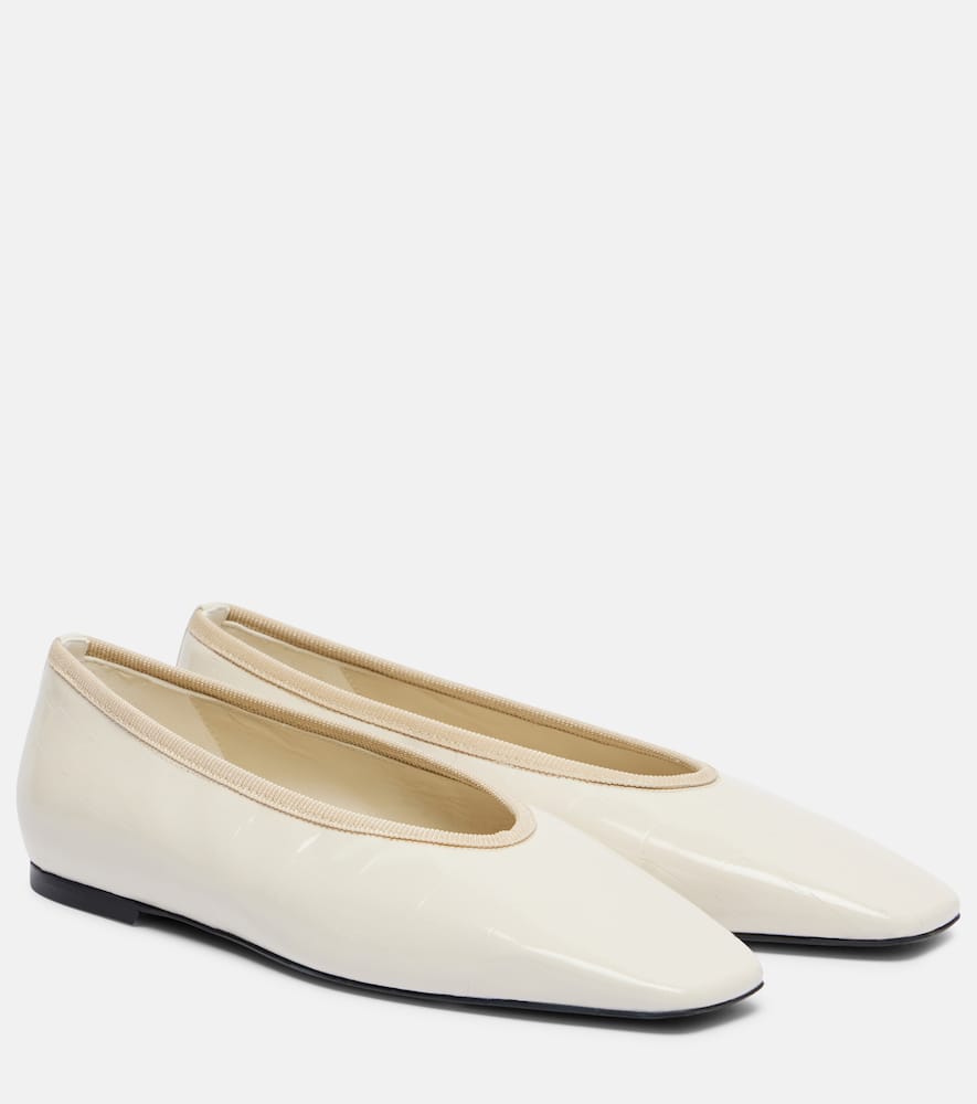 Patent leather ballet flats