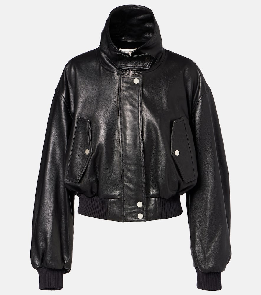 Briar leather bomber jacket