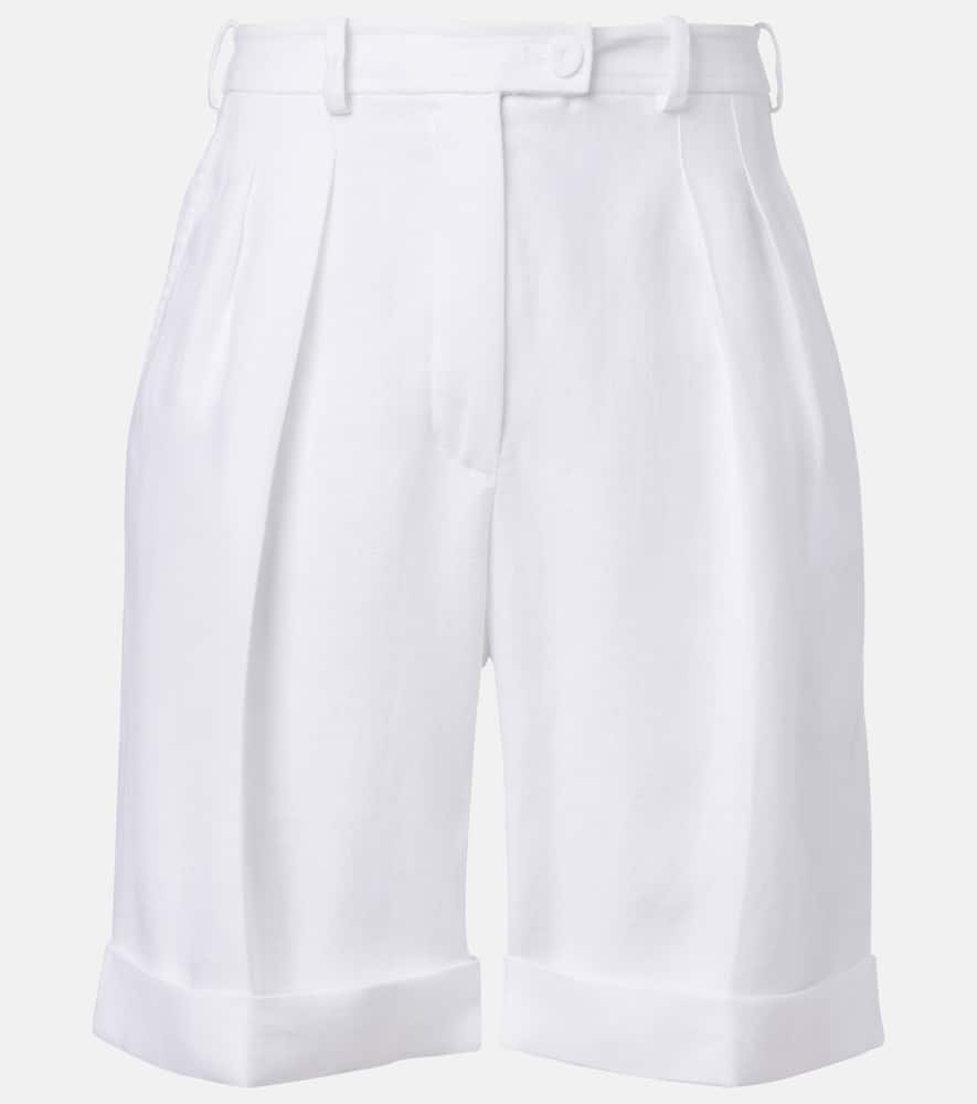 George linen Bermuda shorts