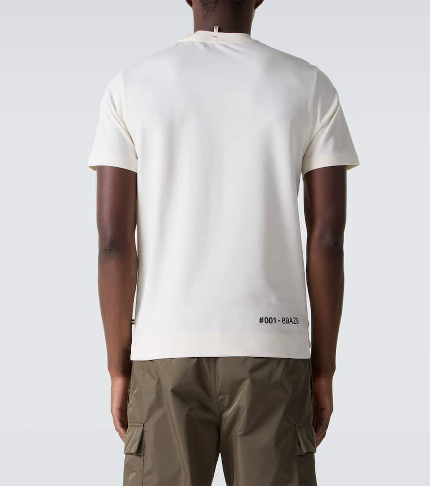 Moncler T-shirt Aus Baumwoll-jersey In White
