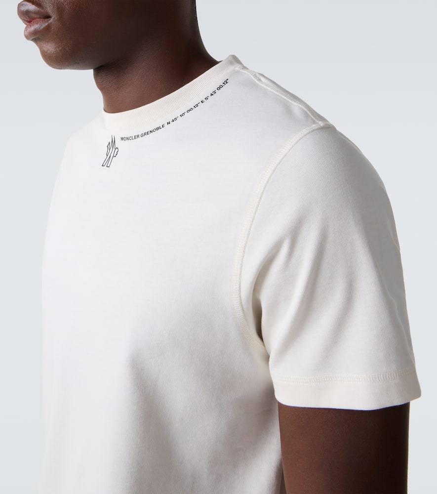 Moncler T-shirt Aus Baumwoll-jersey In White