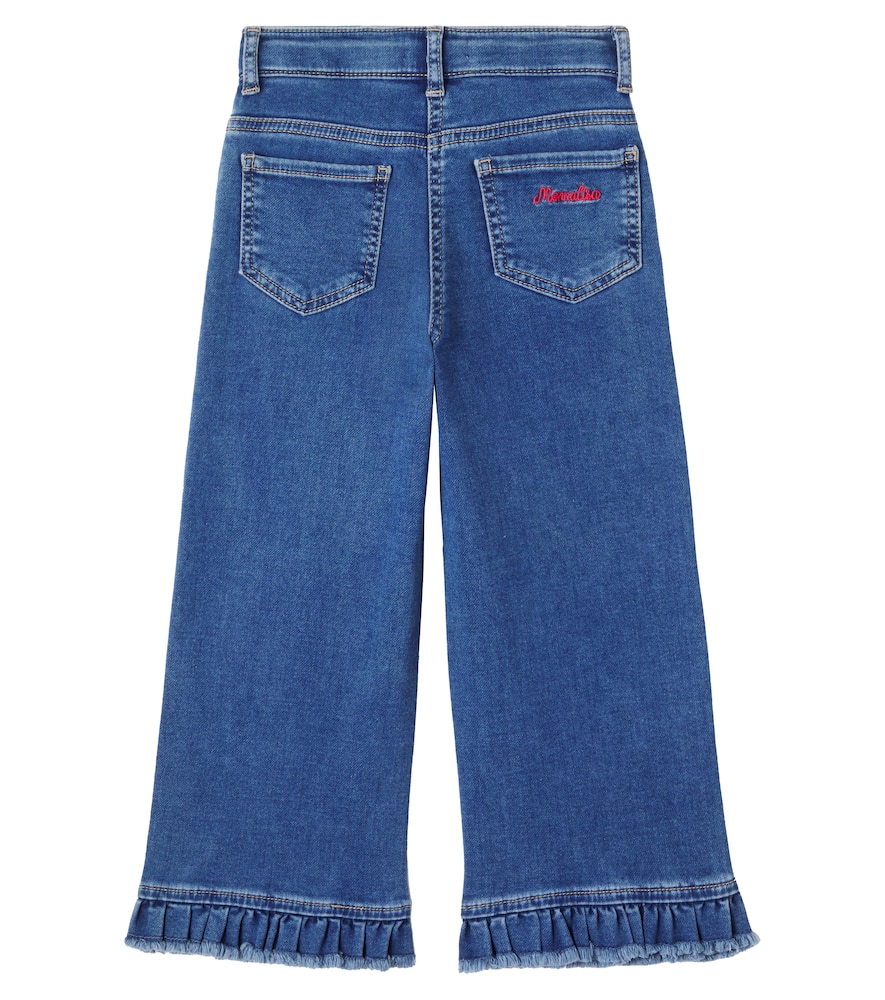 Monnalisa X Disney Minnie Mouse Straight Jeans In Blue