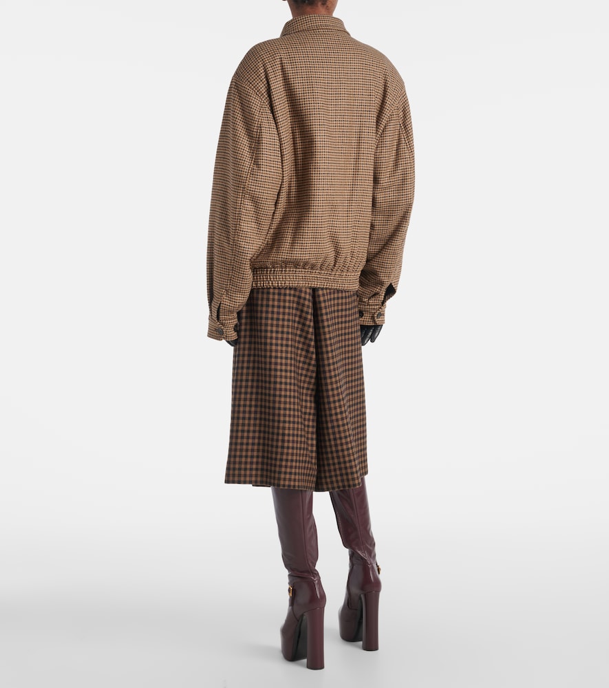  Saint Laurent Saint Laurent Houndstooth Padded Jacket 