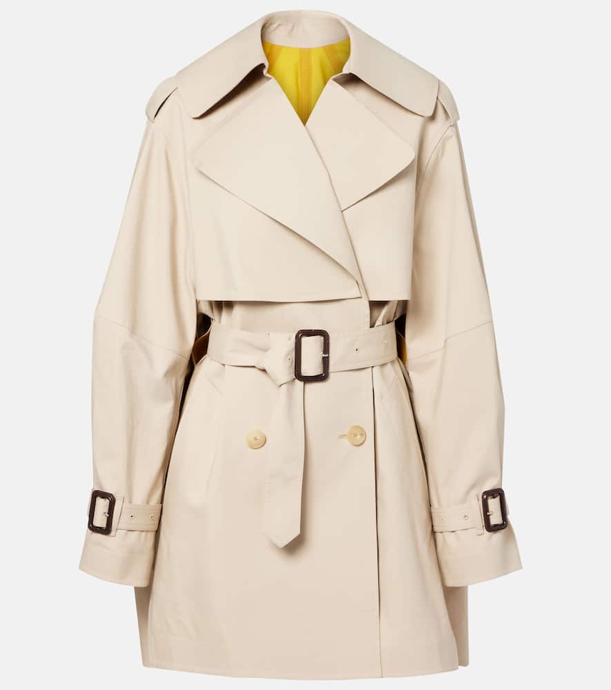 Givenchy Double-breasted Cotton Trench Coat In Gold