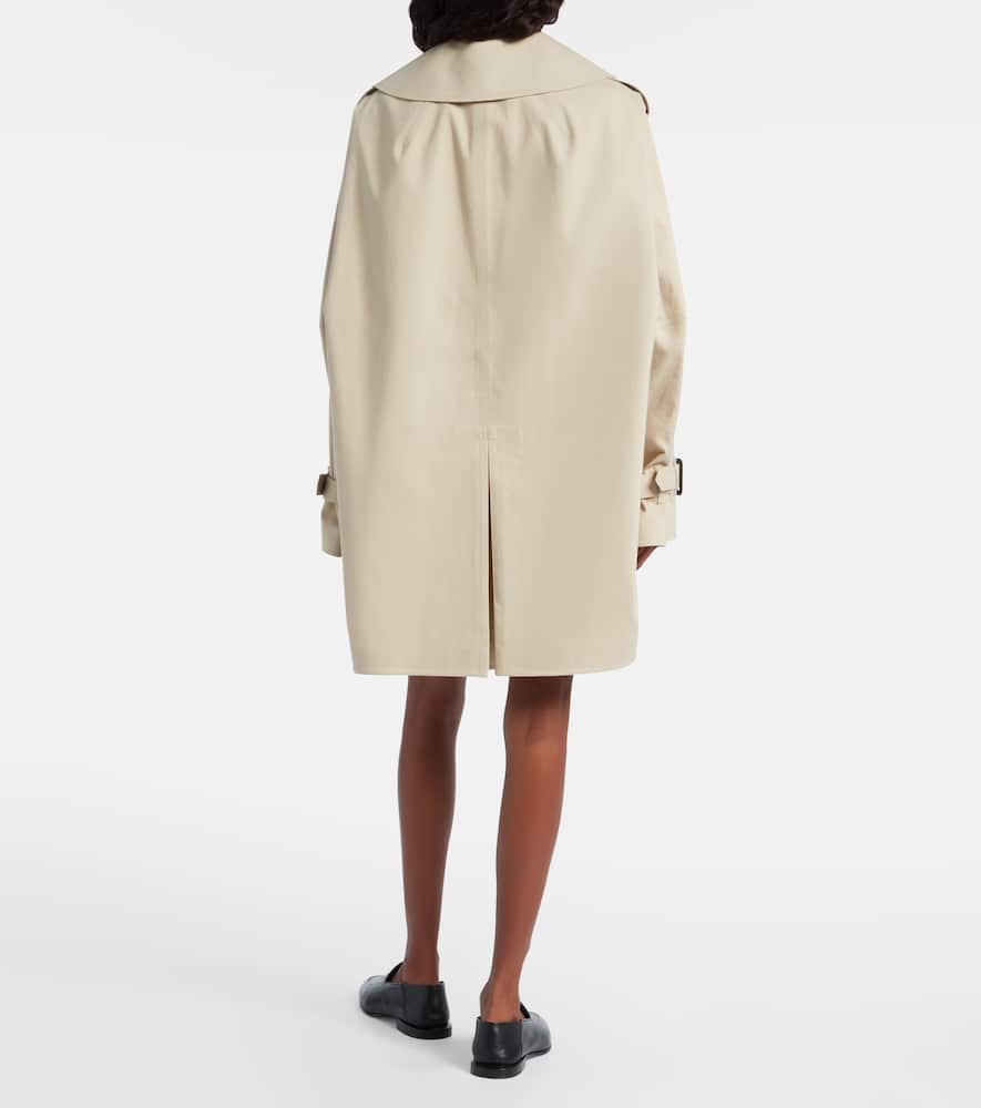 Givenchy Double-breasted Cotton Trench Coat In Gold