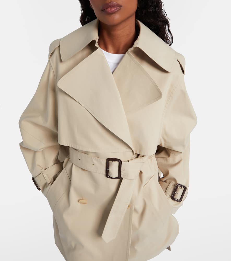 Givenchy Double-breasted Cotton Trench Coat In Gold