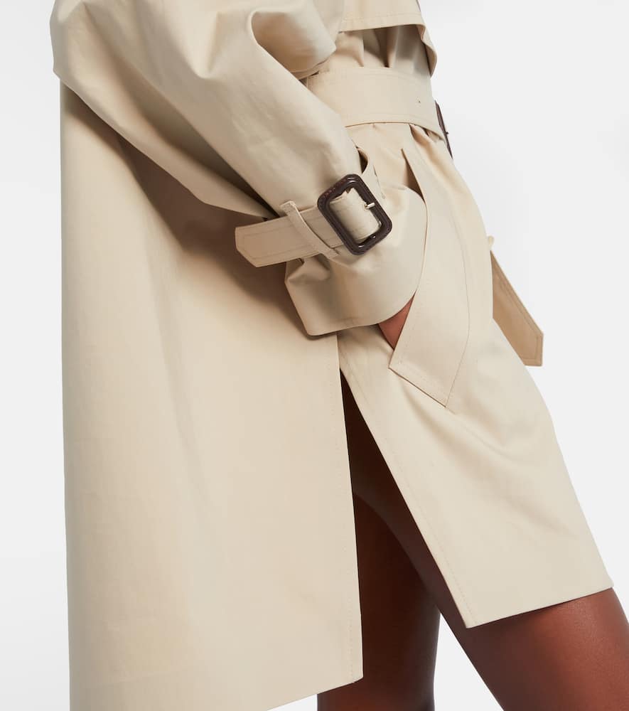 Givenchy Double-breasted Cotton Trench Coat In Gold