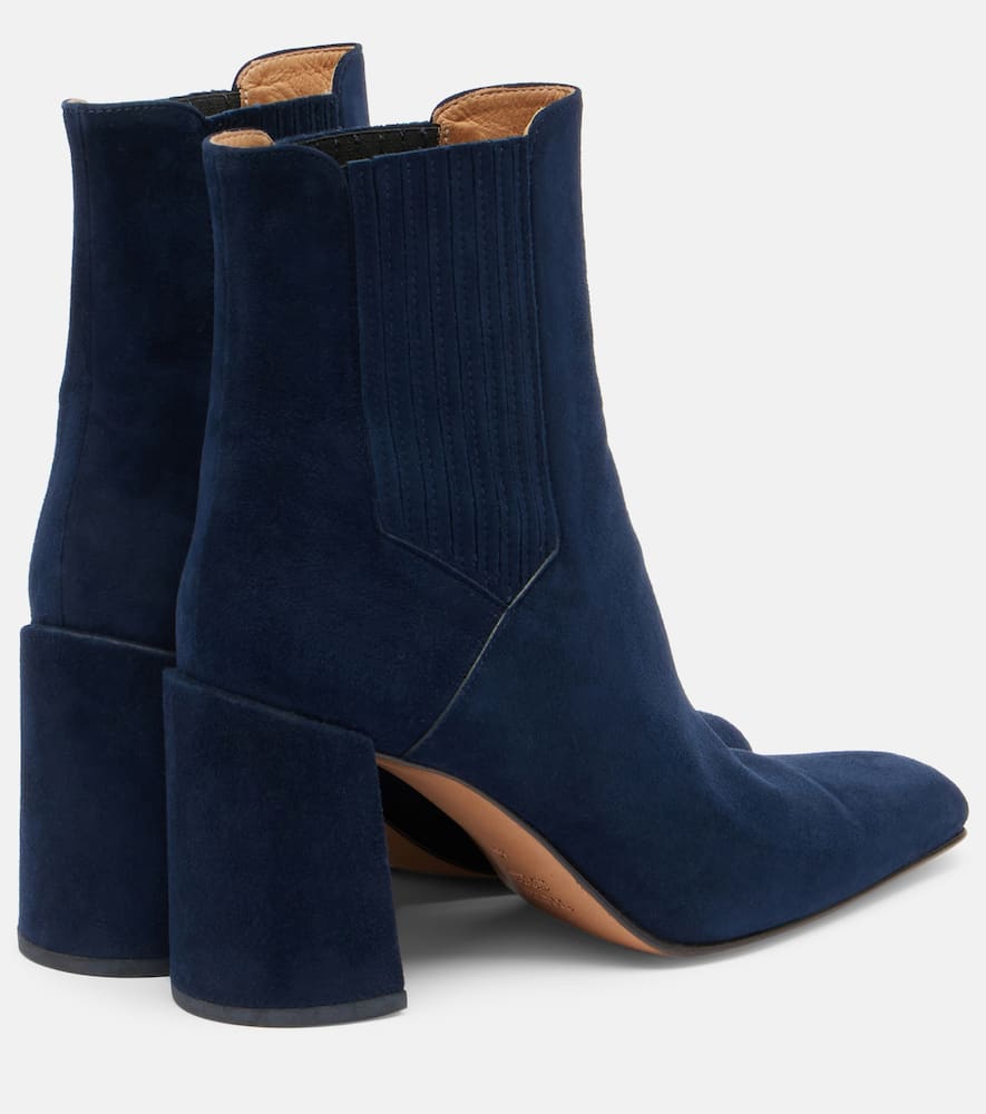 Gabriela Hearst Luke Suede Ankle Boots In Blue
