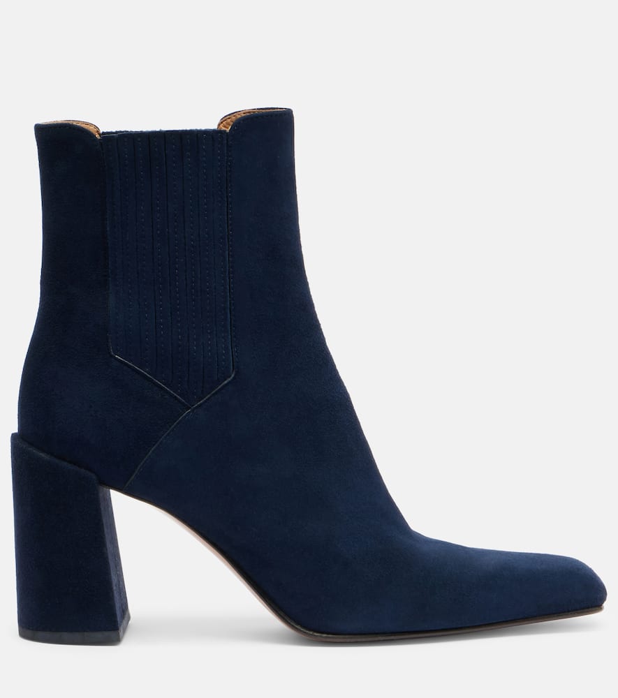 Gabriela Hearst Luke Suede Ankle Boots In Blue