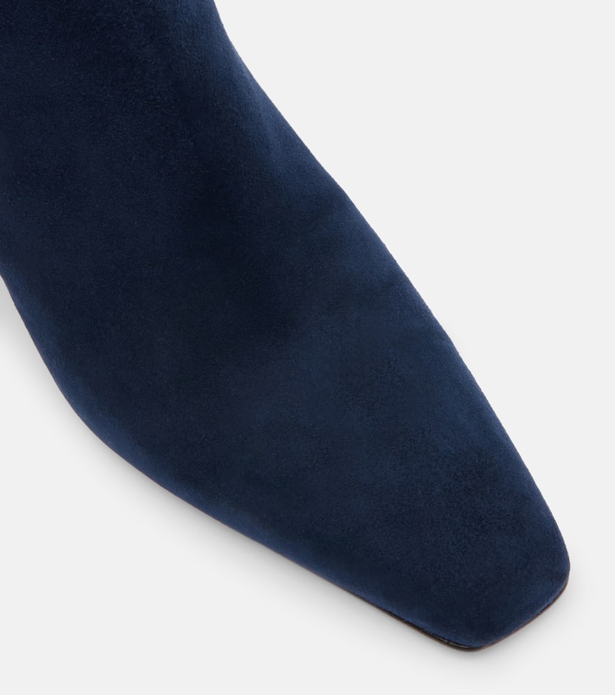 Gabriela Hearst Luke Suede Ankle Boots In Blue
