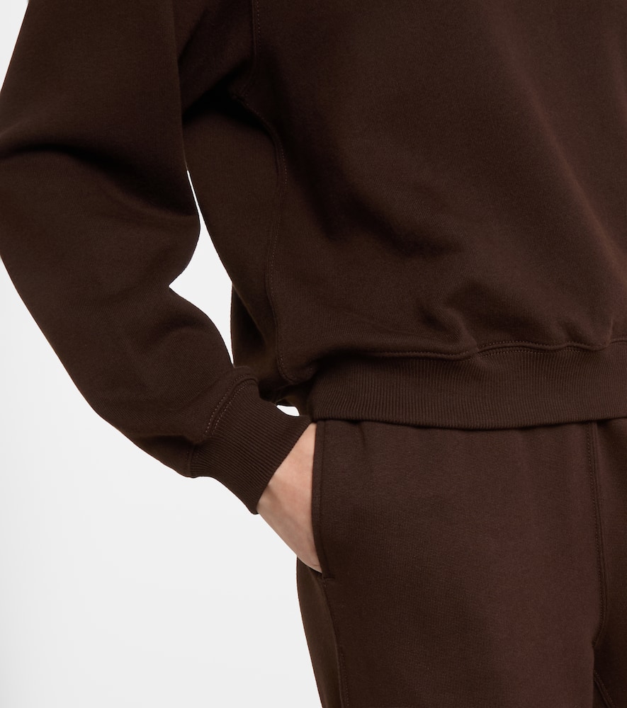 Polo Ralph Lauren Logo Cotton-blend Fleece Sweatshirt In Brown