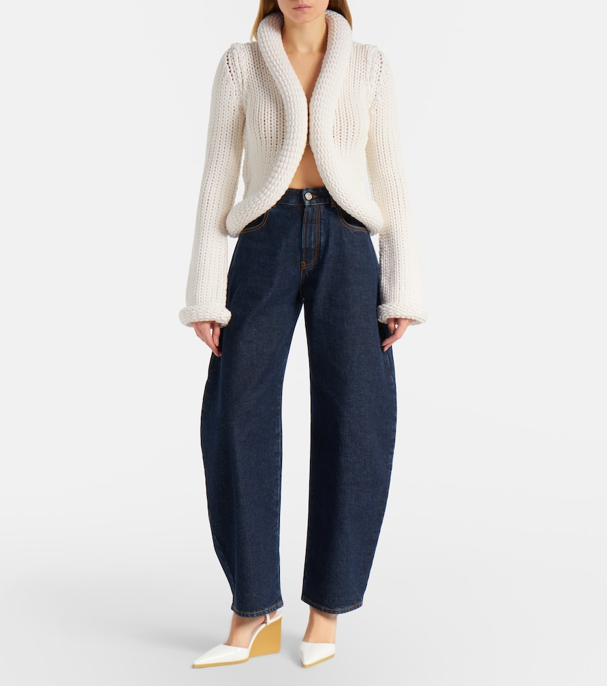  Alaia Alaã¯a Padded Wool-blend Cardigan 